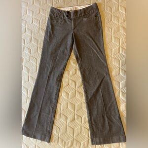 Banana Republic Martin Fit Gray Cotton Pants size 6 Long (33” inseam)